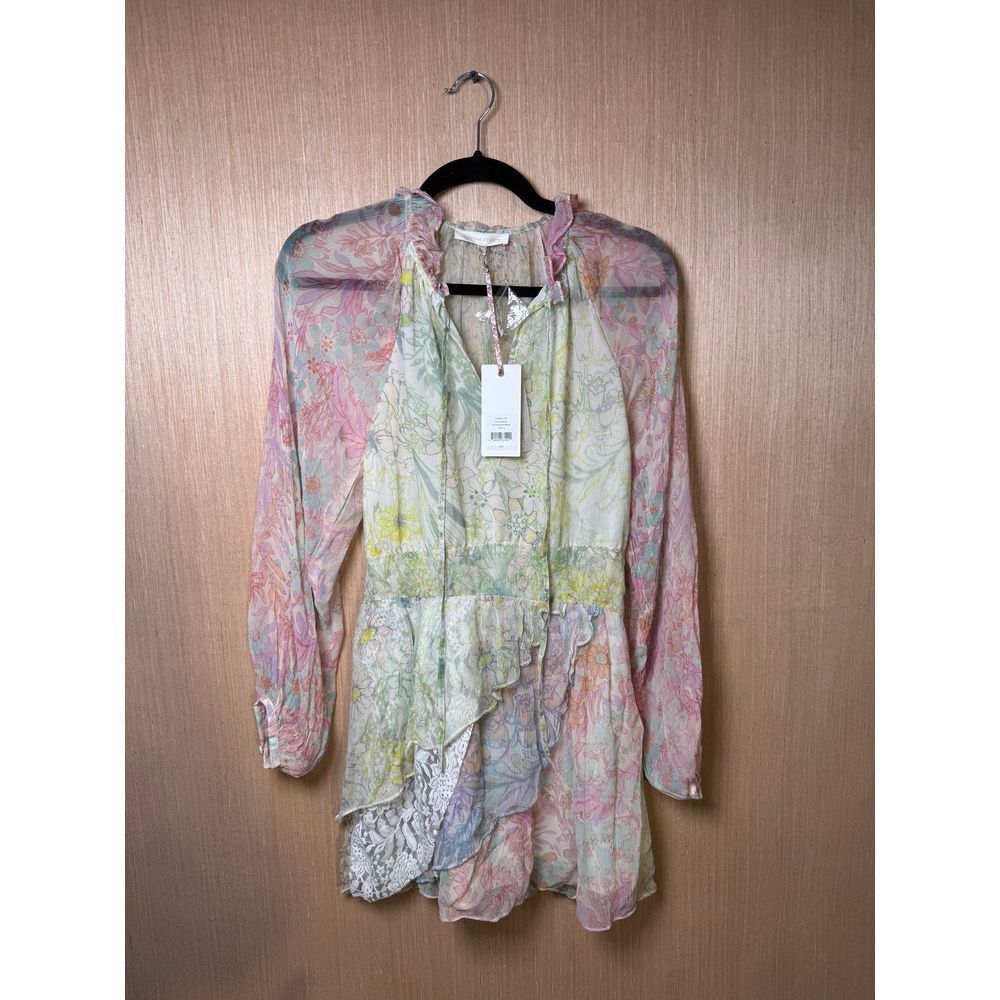 Loveshackfancy $495 Glass Dress Enchanted Wind long sleeve‎ mini dress